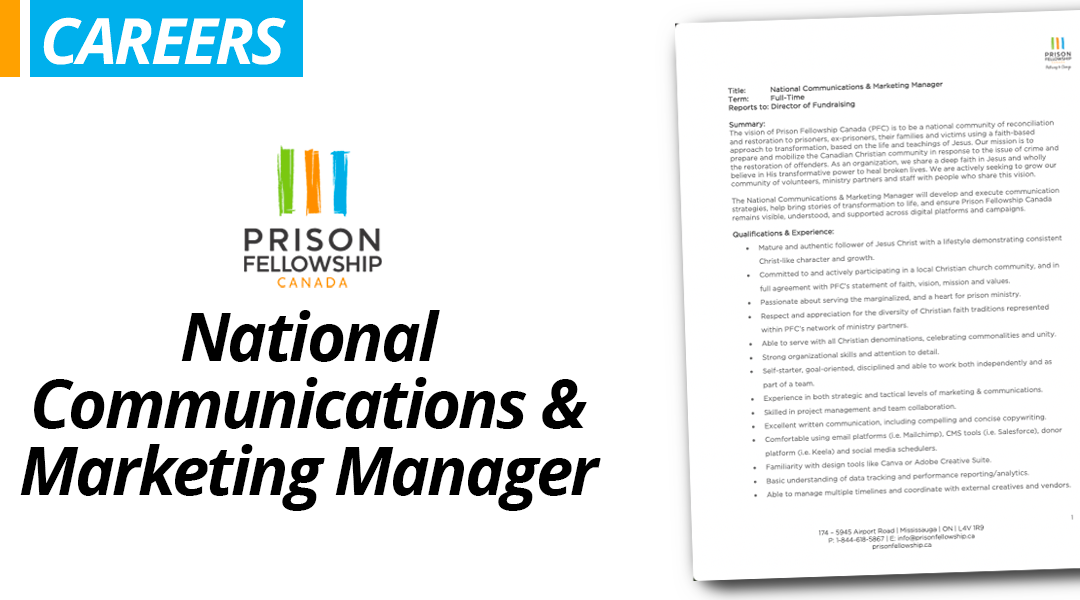 National Communications & Marketing Manager